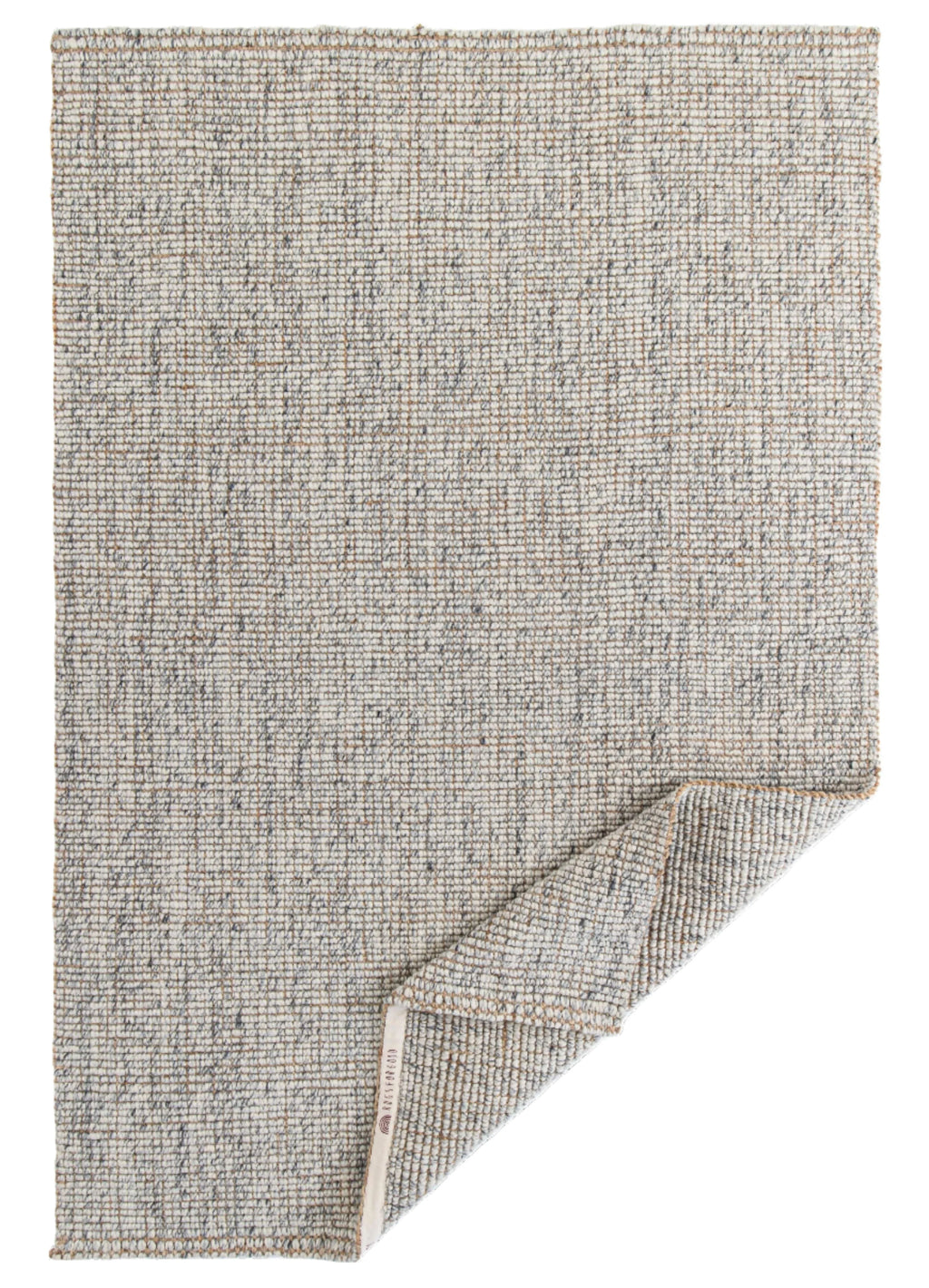 Sample of Alskar Handwoven Wool and Jute Rug in Grey