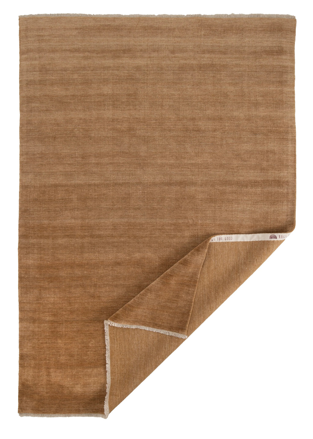 Sample of Bhakti Abrash Wool Blend Rug in Gold