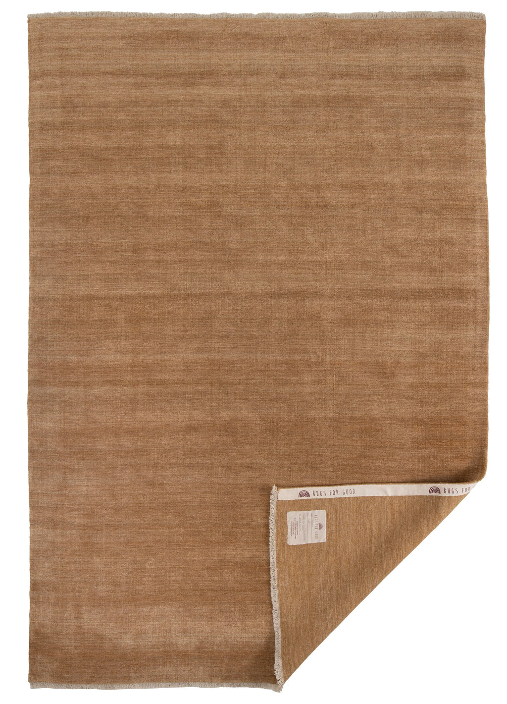 Sample of Bhakti Abrash Wool Blend Rug in Gold