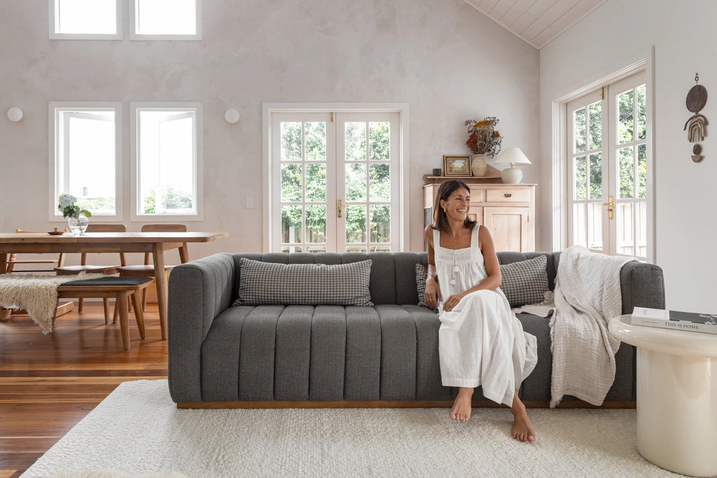 Eltham Popcorn Wool Rug in Ivory