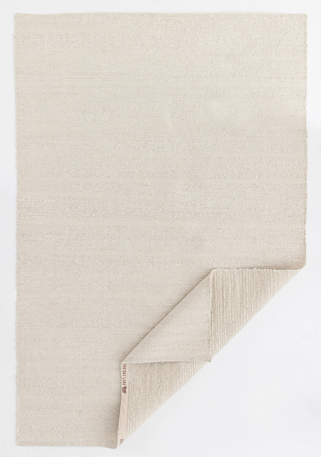 Elk Undyed Wool Rug in Natural White