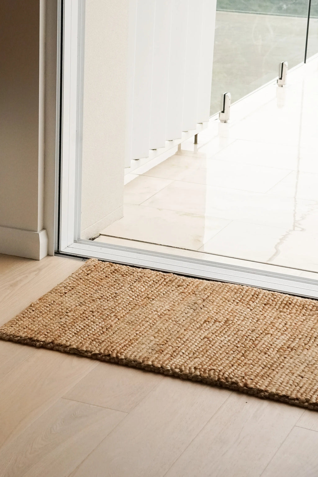Gaia Loop Weave Jute Doormat in Natural