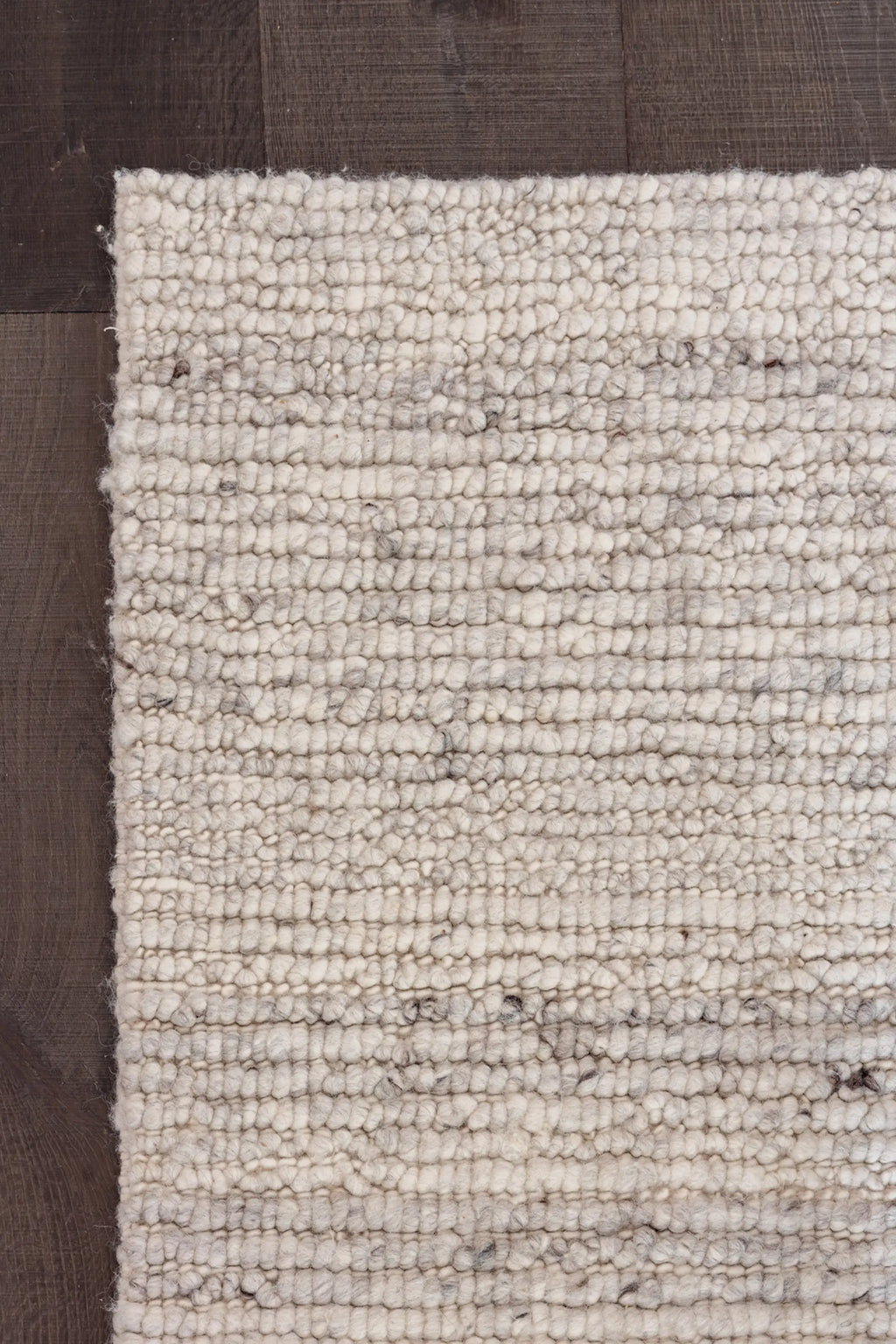 Sample of Bangalow Undyed New Zealand Wool Rug in Grey