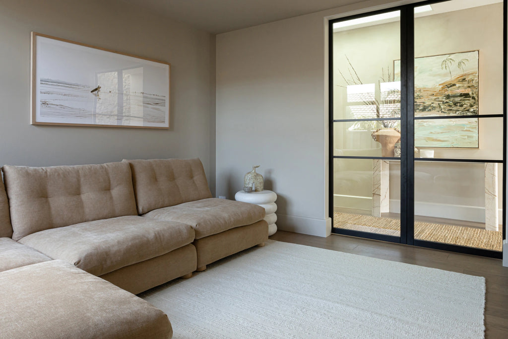 Elk Undyed Wool Rug in Natural White