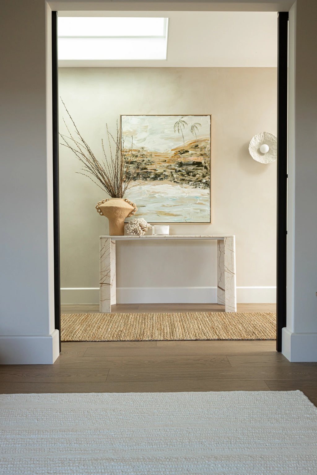 Elk Undyed Wool Rug in Natural White