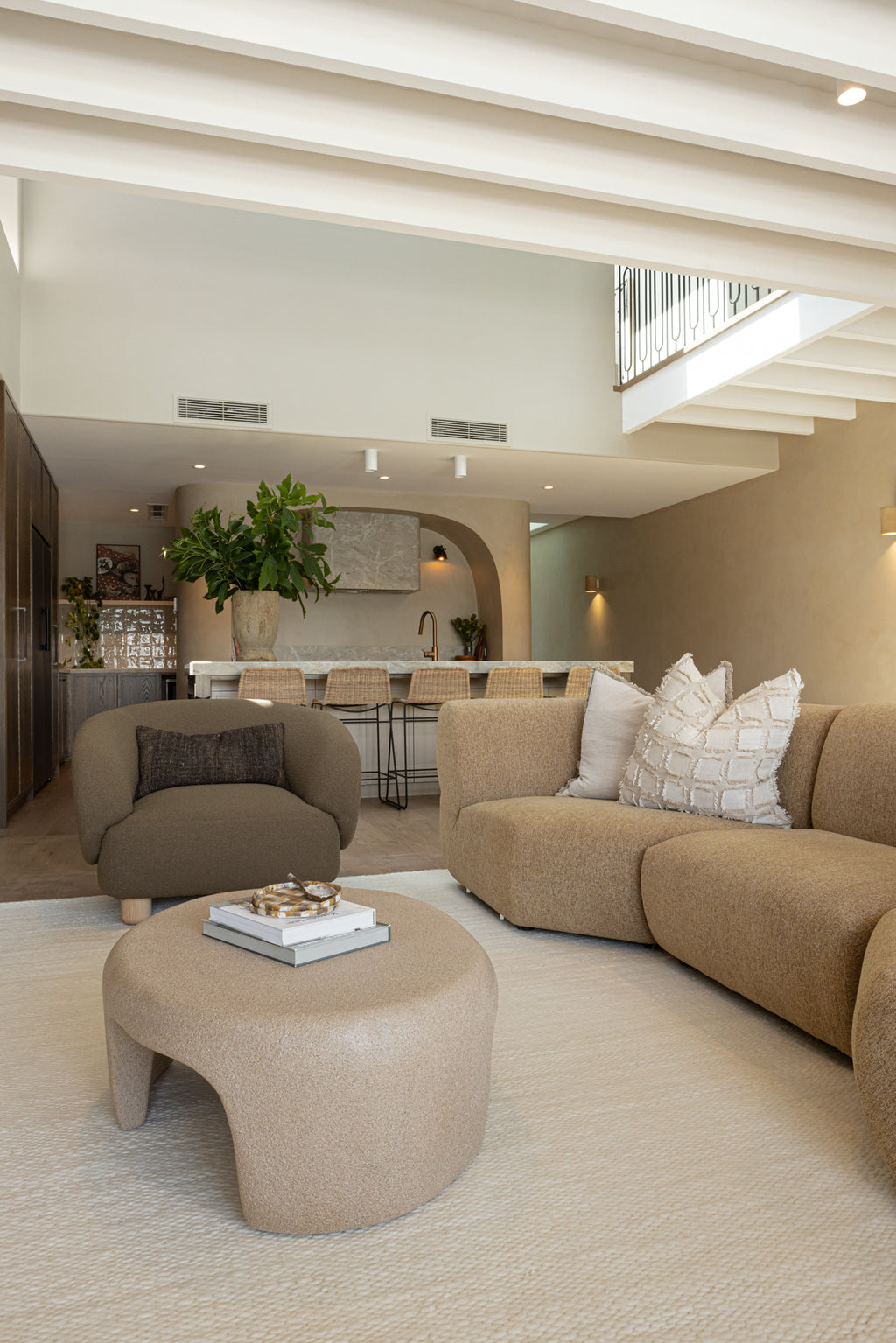 Luna Wool Rug in Snow