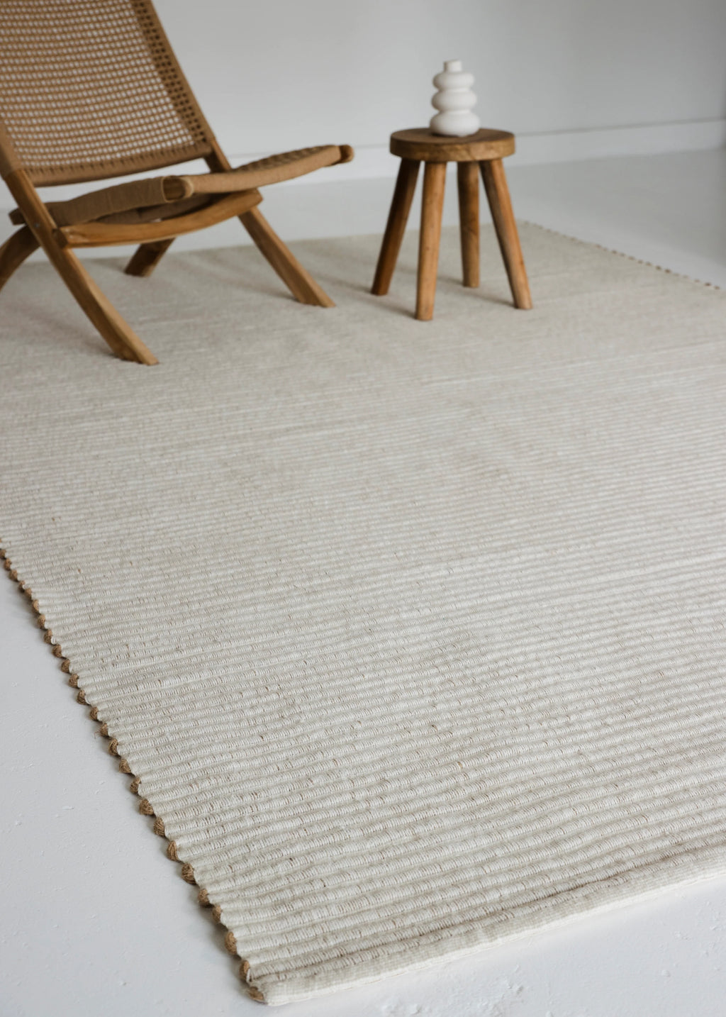 Mendocino Wool & Jute Rug in Ivory