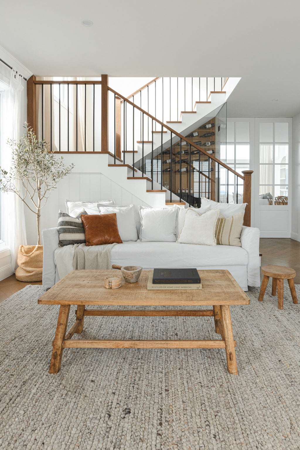 Sample of Topanga Chunky Wool Rug in Pebble