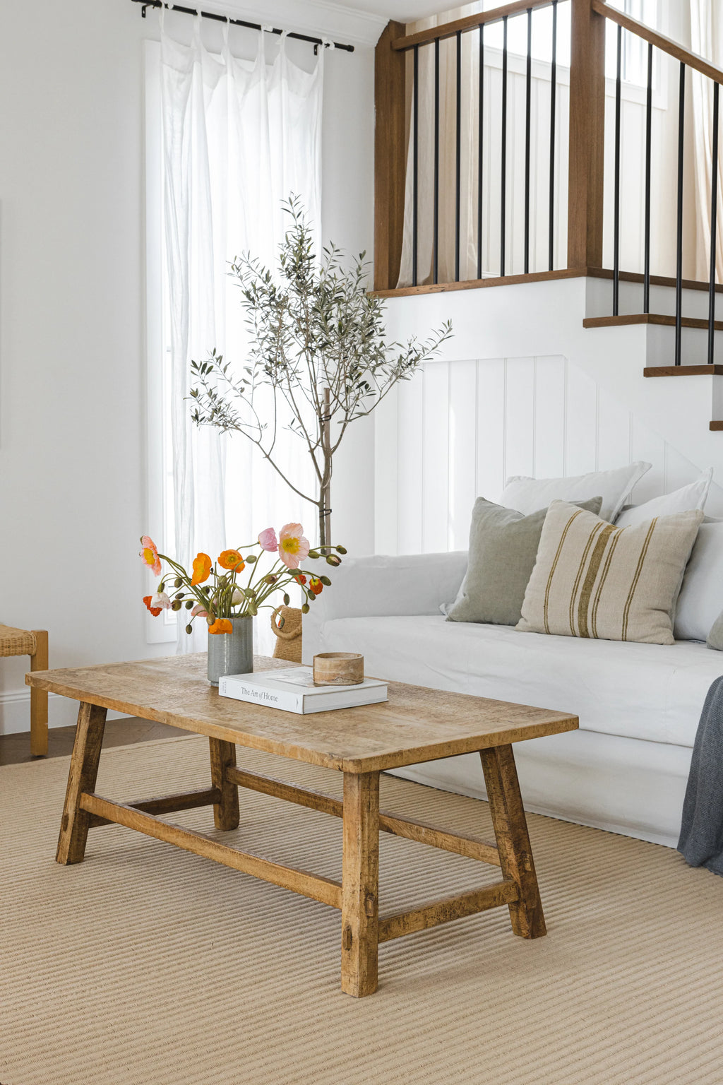 Mendocino Wool & Jute Rug in Latte