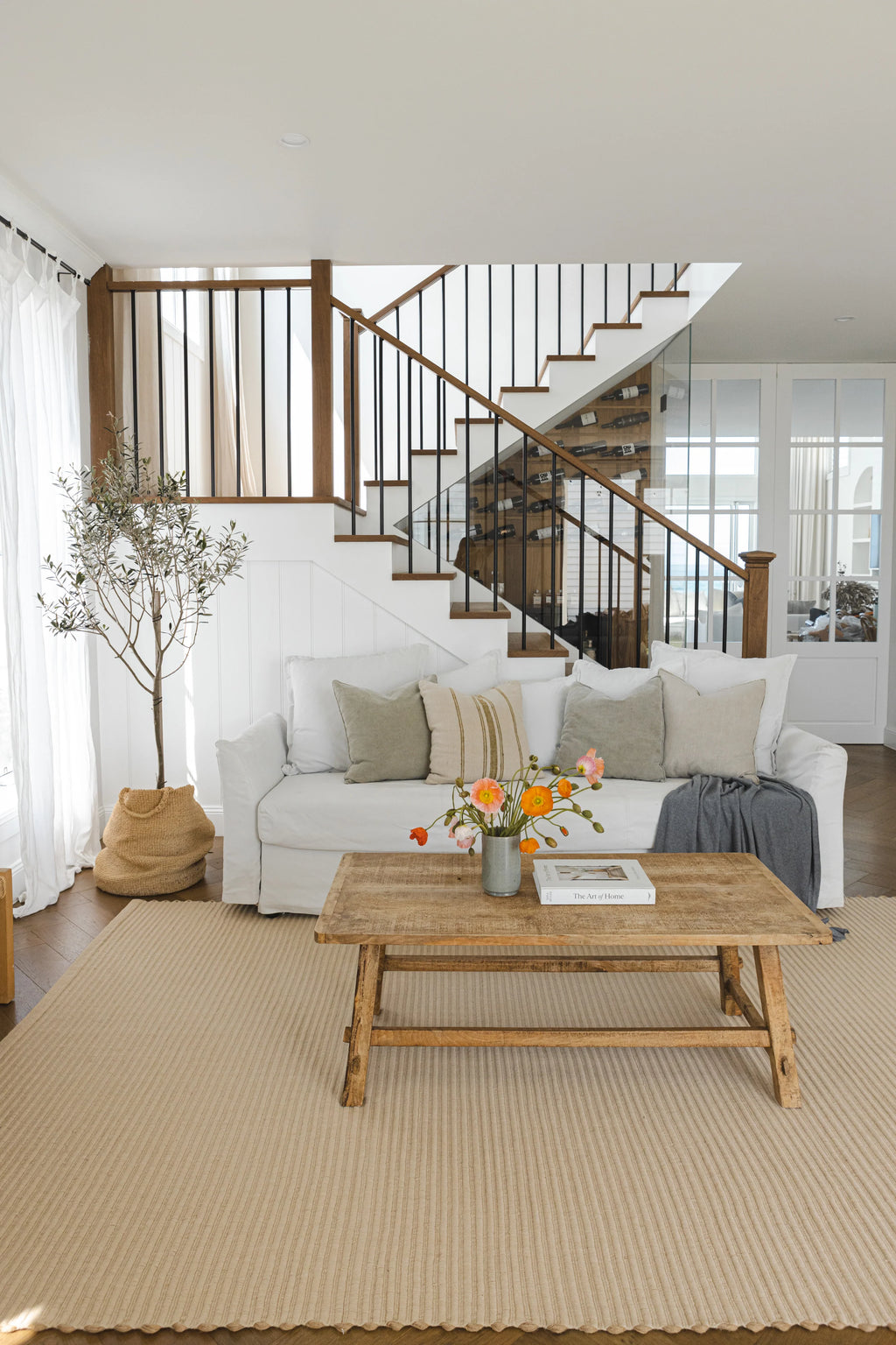 Mendocino Wool & Jute Rug in Latte