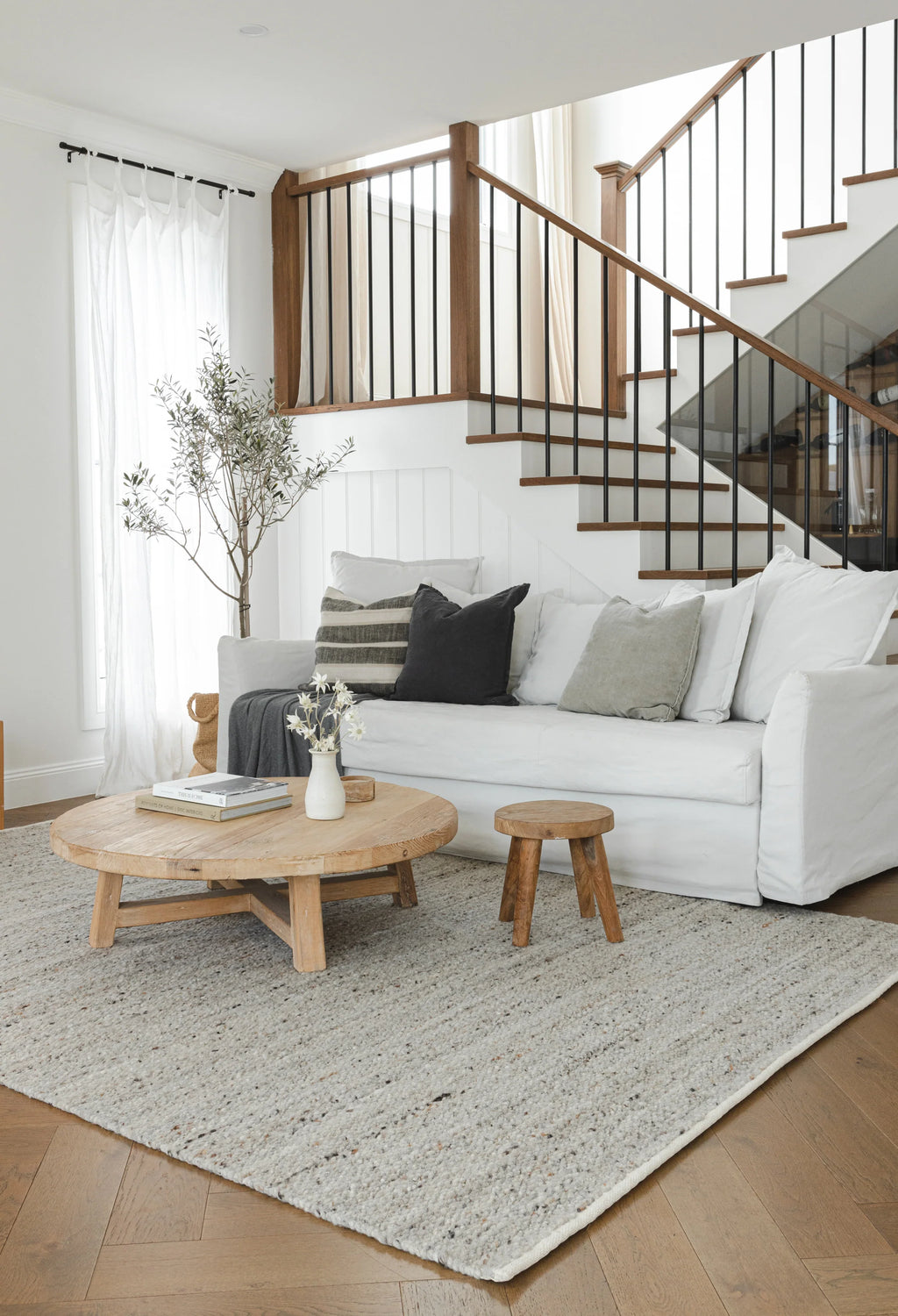 Portland Wool Rug in Smoke