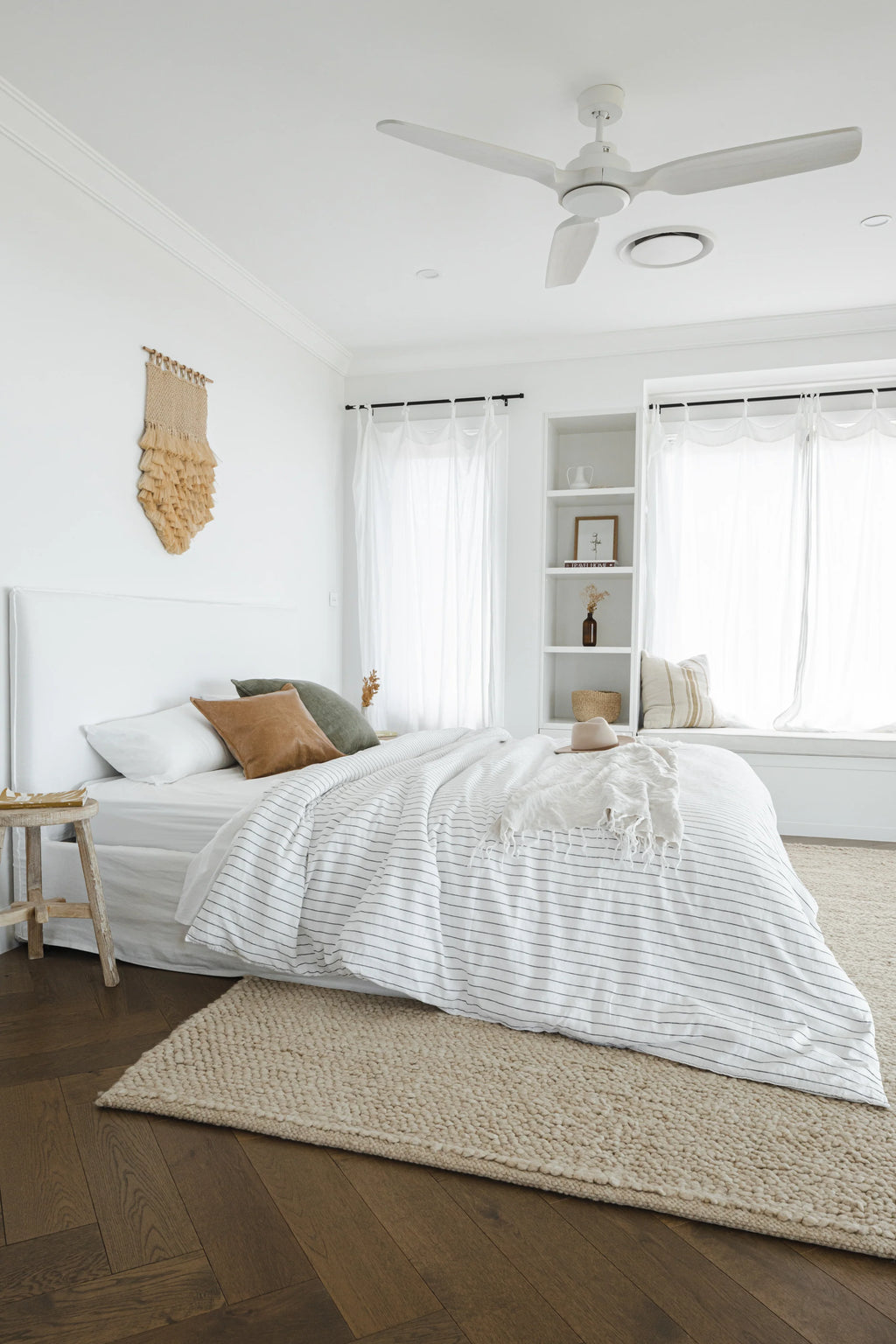 Sample of Newport Pebbly Weave Wool Rug in Beige
