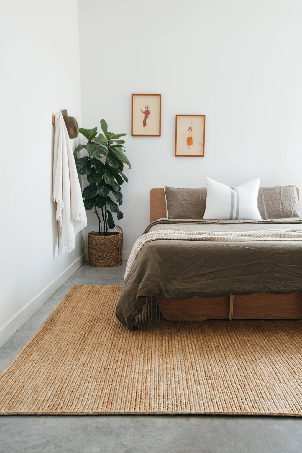 Sample of Dharma Braided Jute Rug in Natural