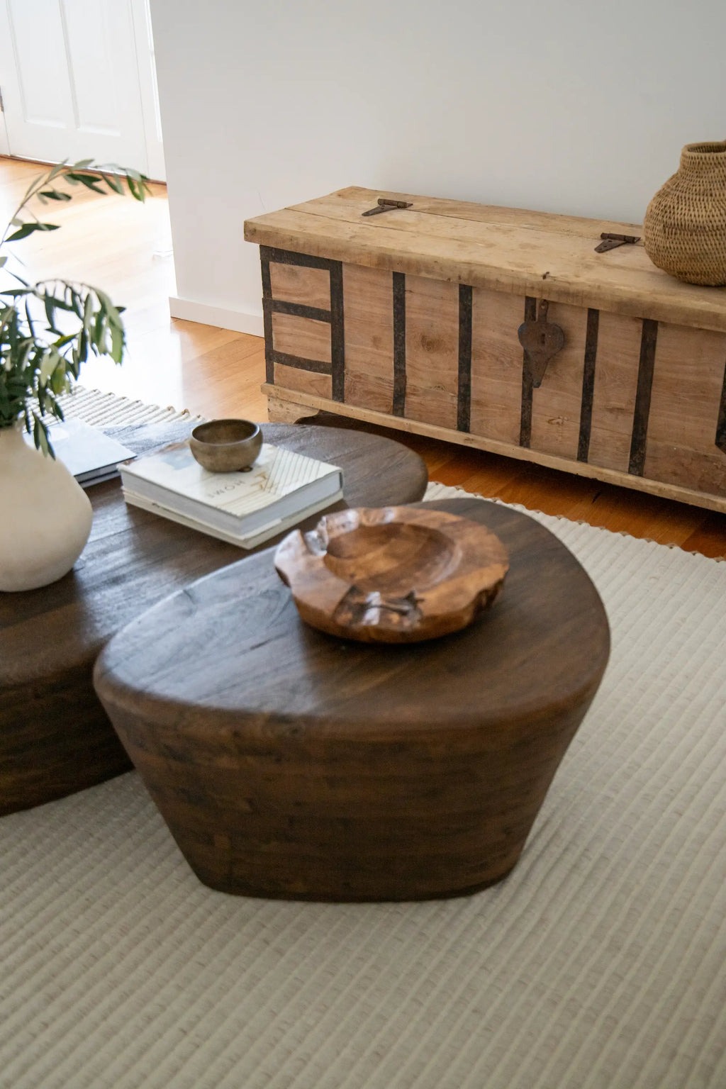 Mendocino Wool & Jute Rug in Ivory