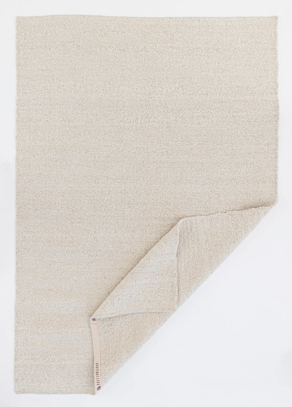 Sample of Sedona New Zealand Wool Rug in Chalk
