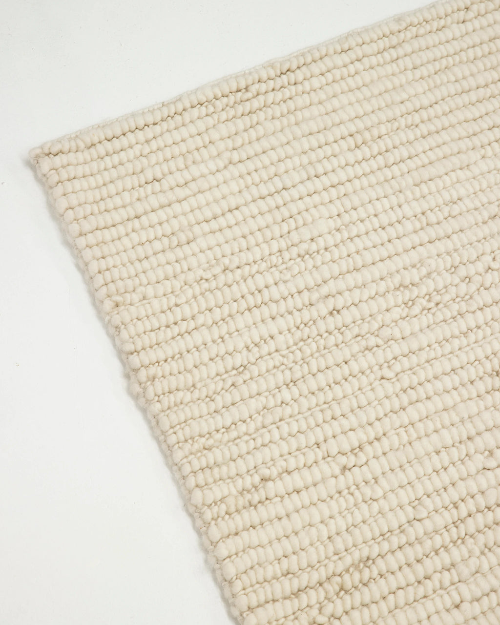 Bangalow Undyed New Zealand Wool Rug in White
