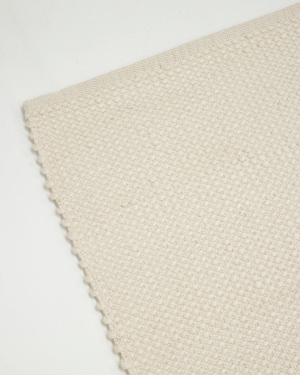 Soma Loop Wool Rug in Ivory