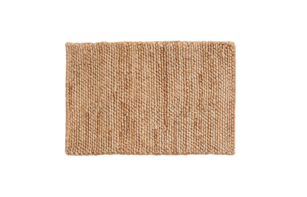 Gaia Loop Weave Jute Doormat in Natural