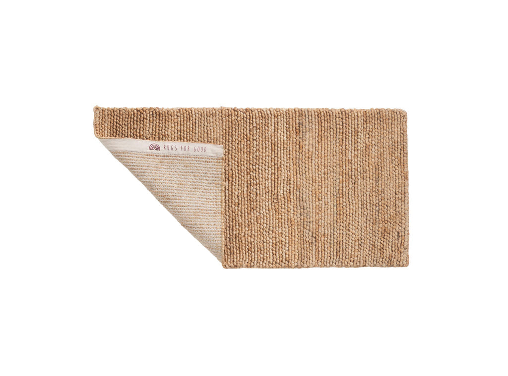 Gaia Loop Weave Jute Doormat in Natural