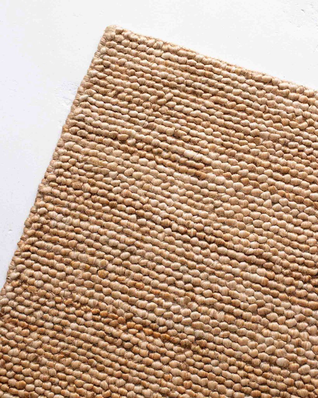 Gaia Loop Weave Jute Runner Rug in Natural