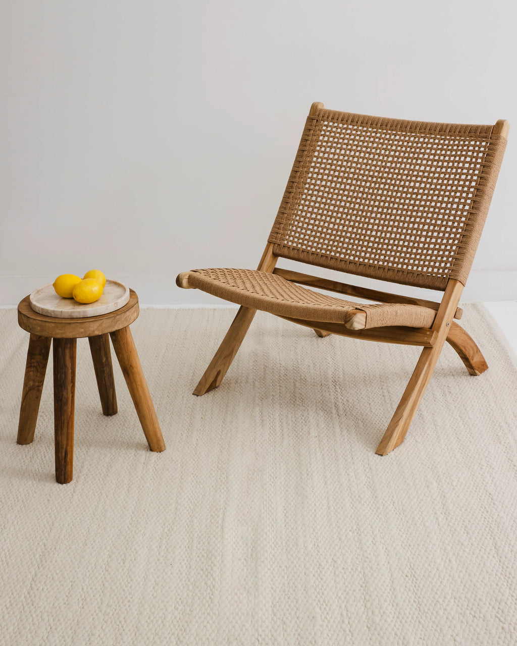 Luna Wool Rug in Snow