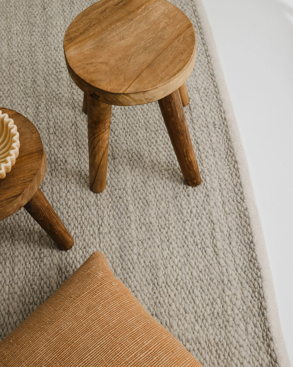 Luna Wool Rug in Mist