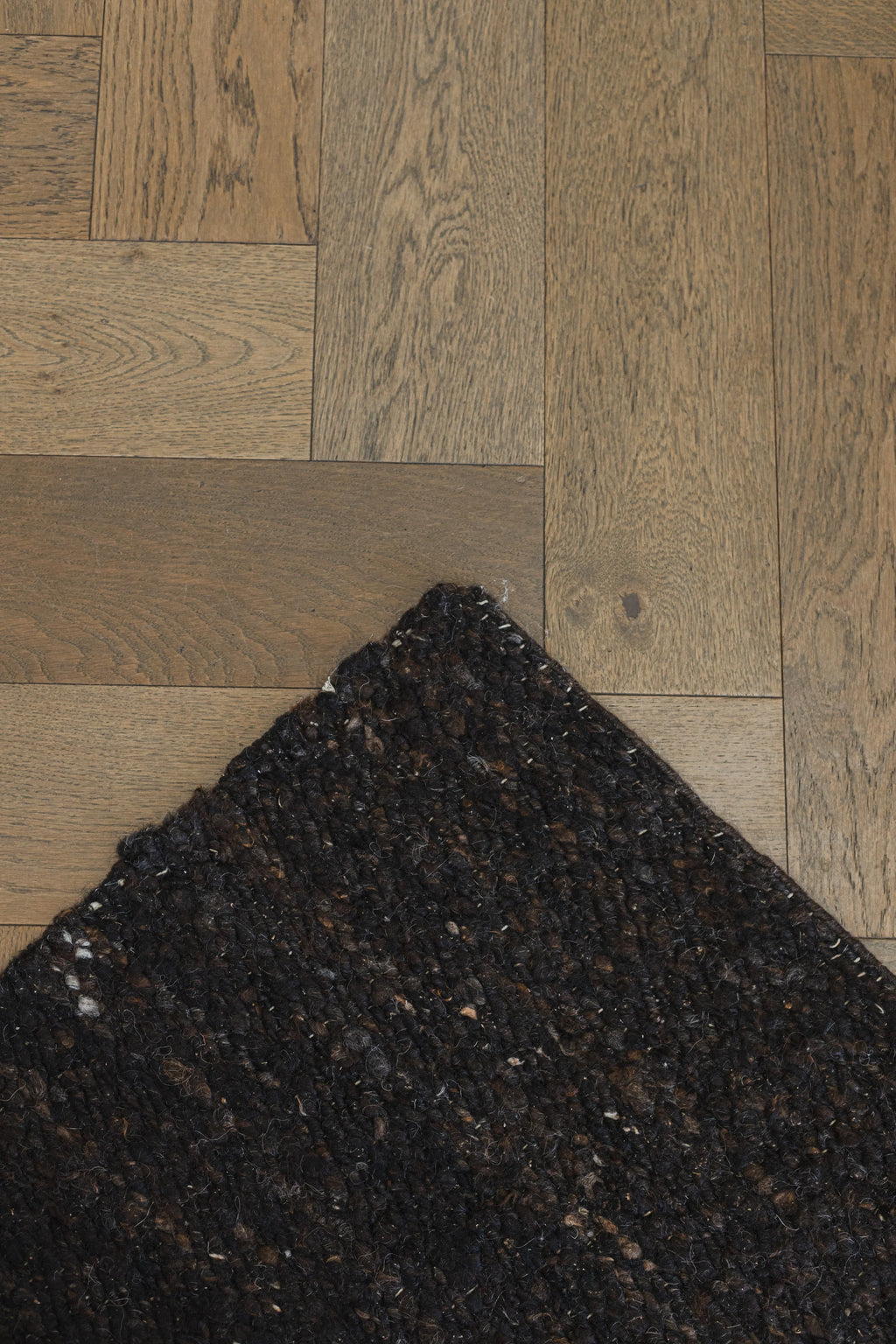 Sample of Taos Wool Rug in Chocolate