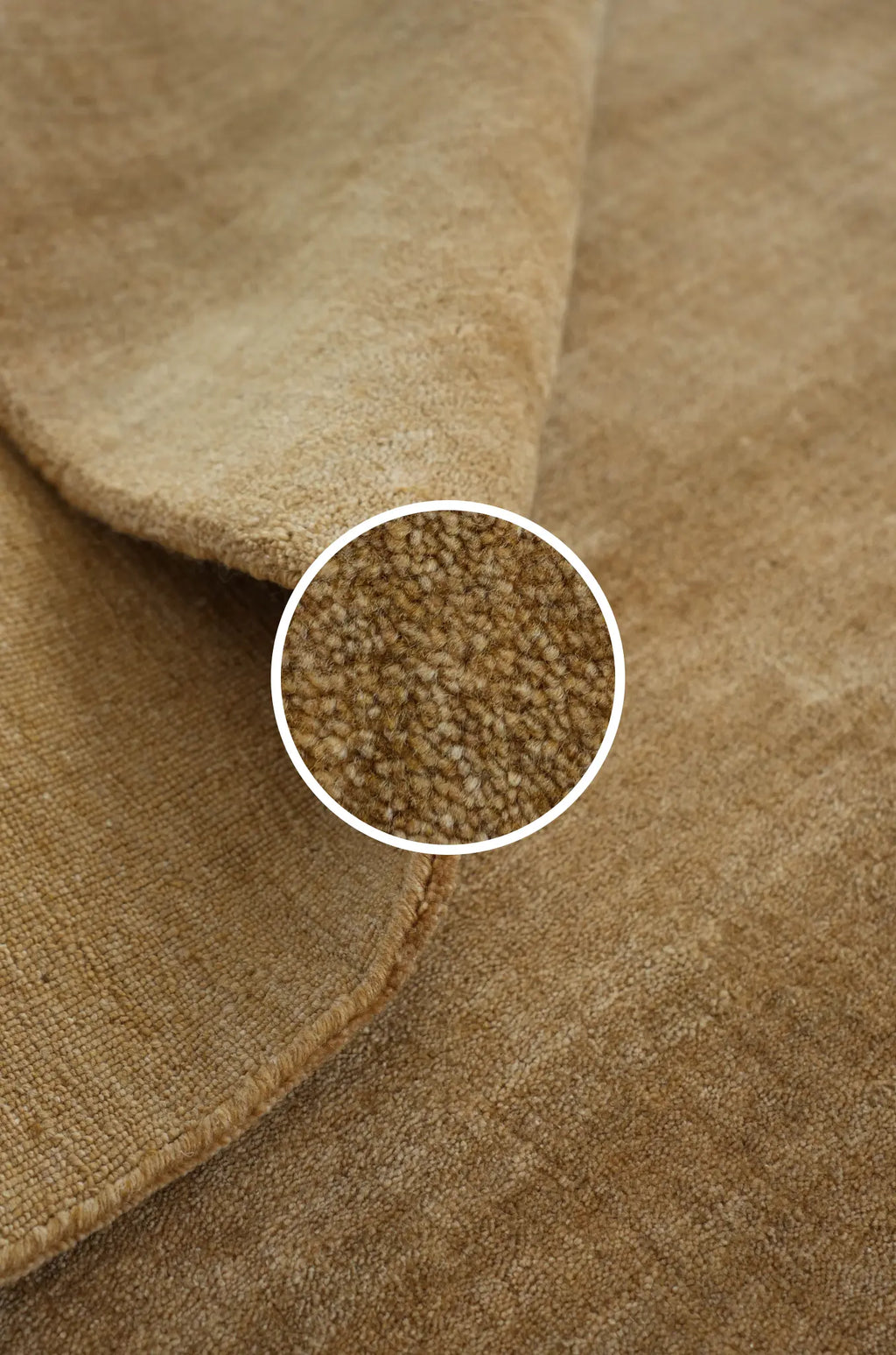 Bhakti Abrash Wool Blend Rug in Brown Butter