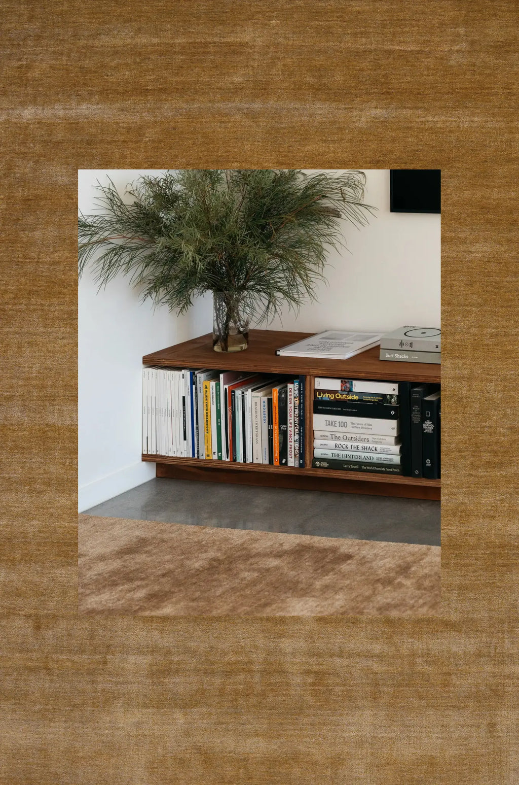 Bhakti Abrash Wool Blend Rug in Brown Butter