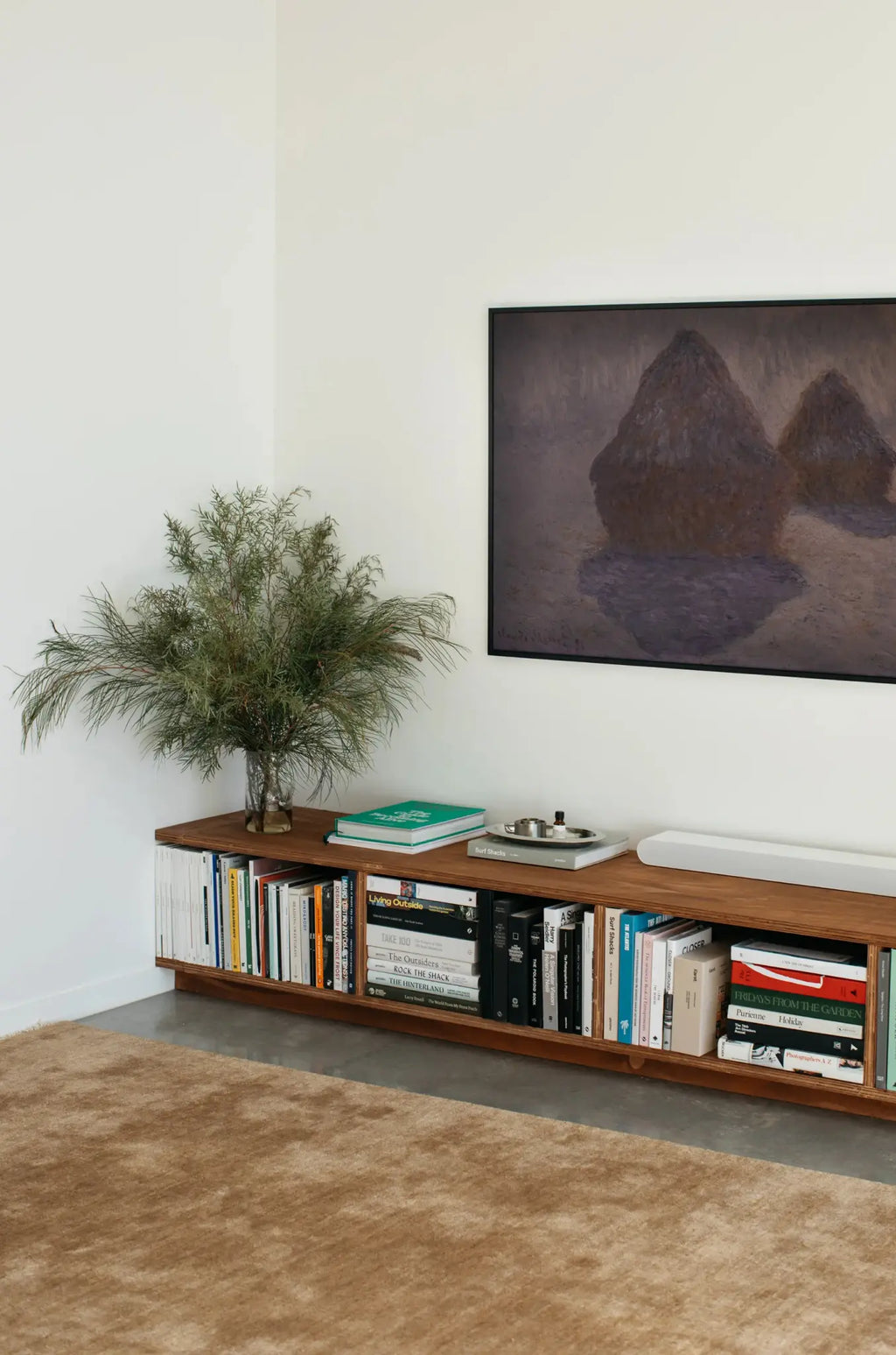 Bhakti Abrash Wool Blend Rug in Brown Butter