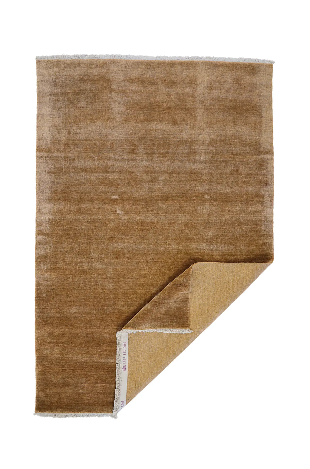 Bhakti Abrash Wool Blend Rug in Brown Butter