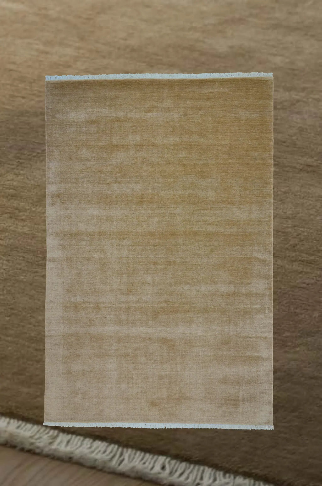 Bhakti Abrash Wool Blend Rug in Honey