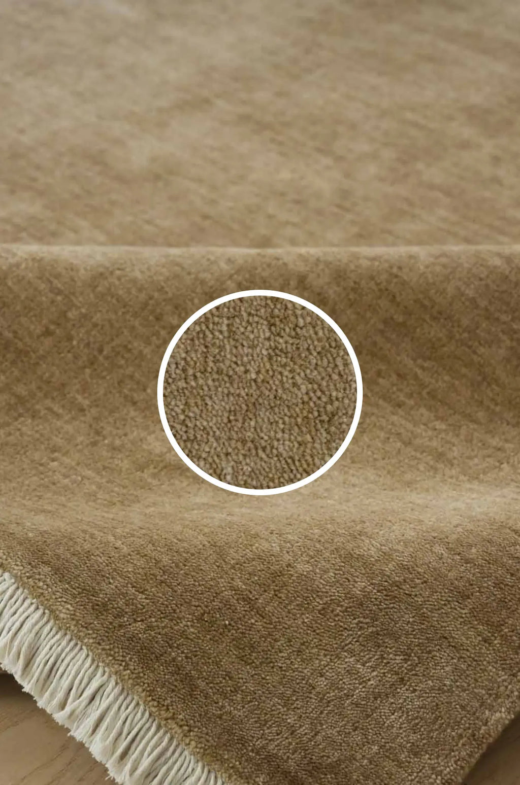 Bhakti Abrash Wool Blend Rug in Honey