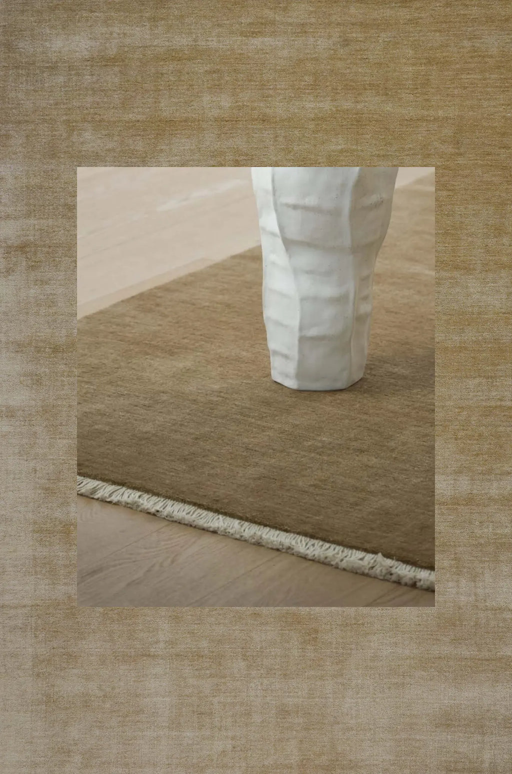 Bhakti Abrash Wool Blend Rug in Honey