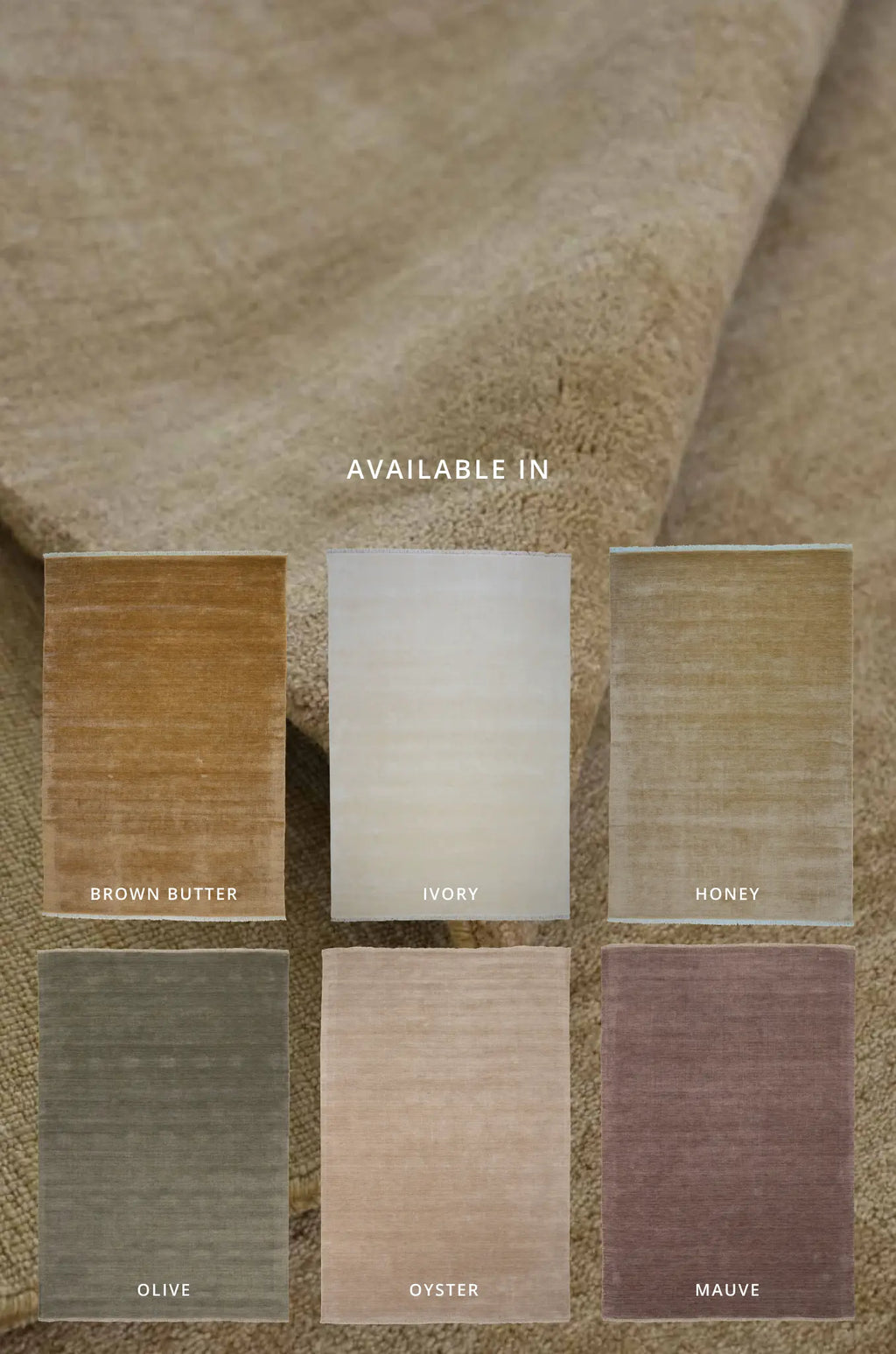 Bhakti Abrash Wool Blend Rug in Honey