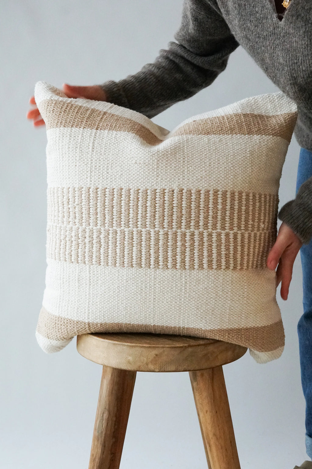Dhara Cushion in Sand