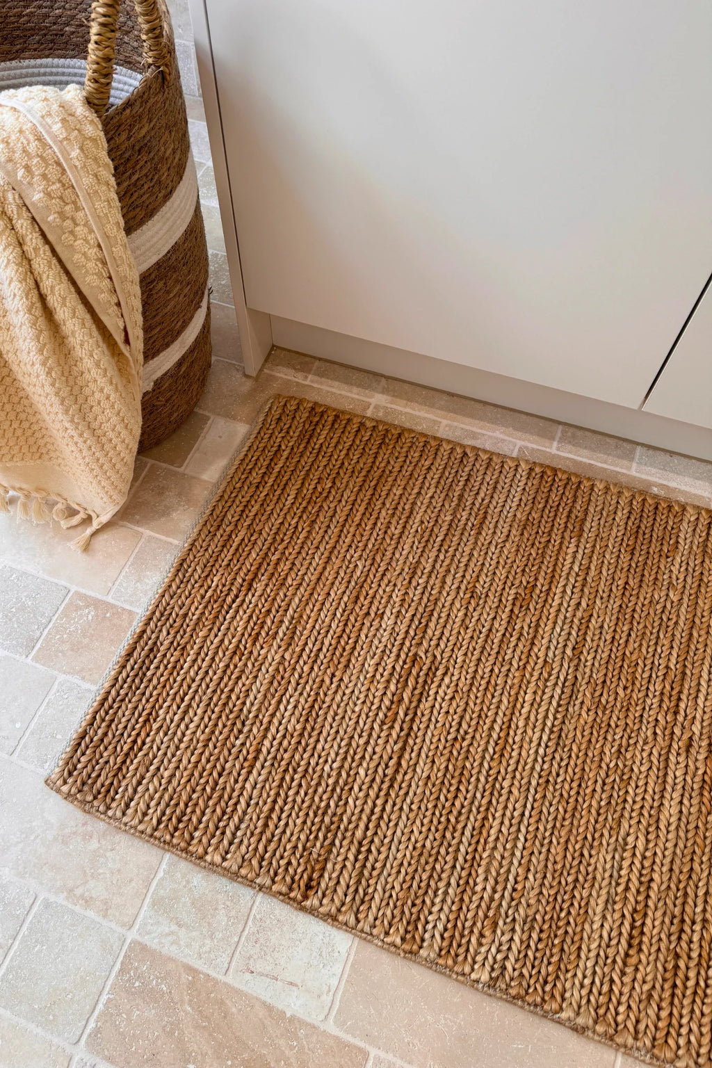 Dharma Braided Jute Runner Rug in Natural