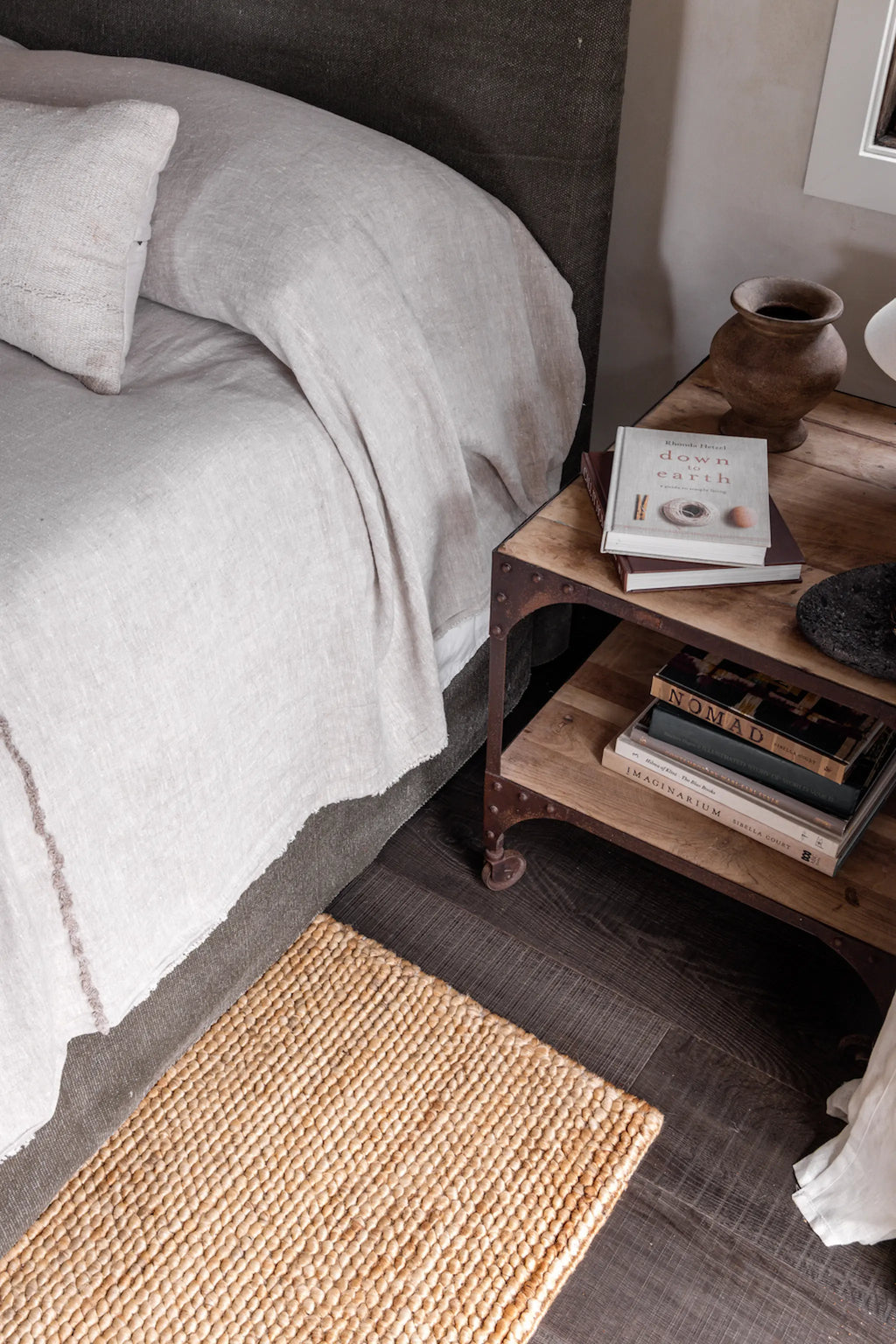 Gaia Loop Weave Jute Rug in Natural