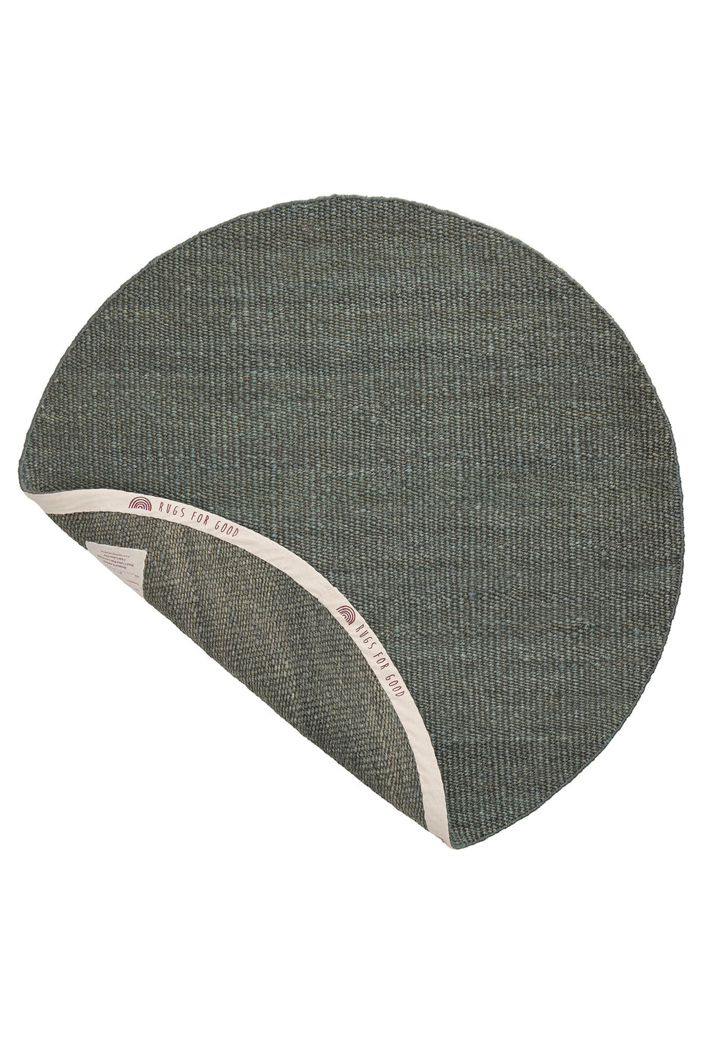 Sample of Dharana Jute Round Rug in Olive