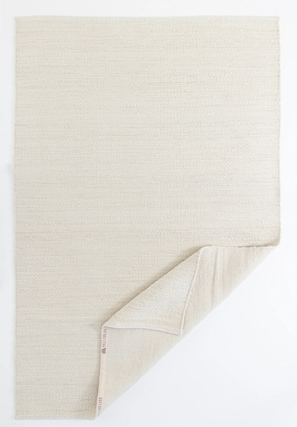 Sample of Luna Wool Rug in Snow