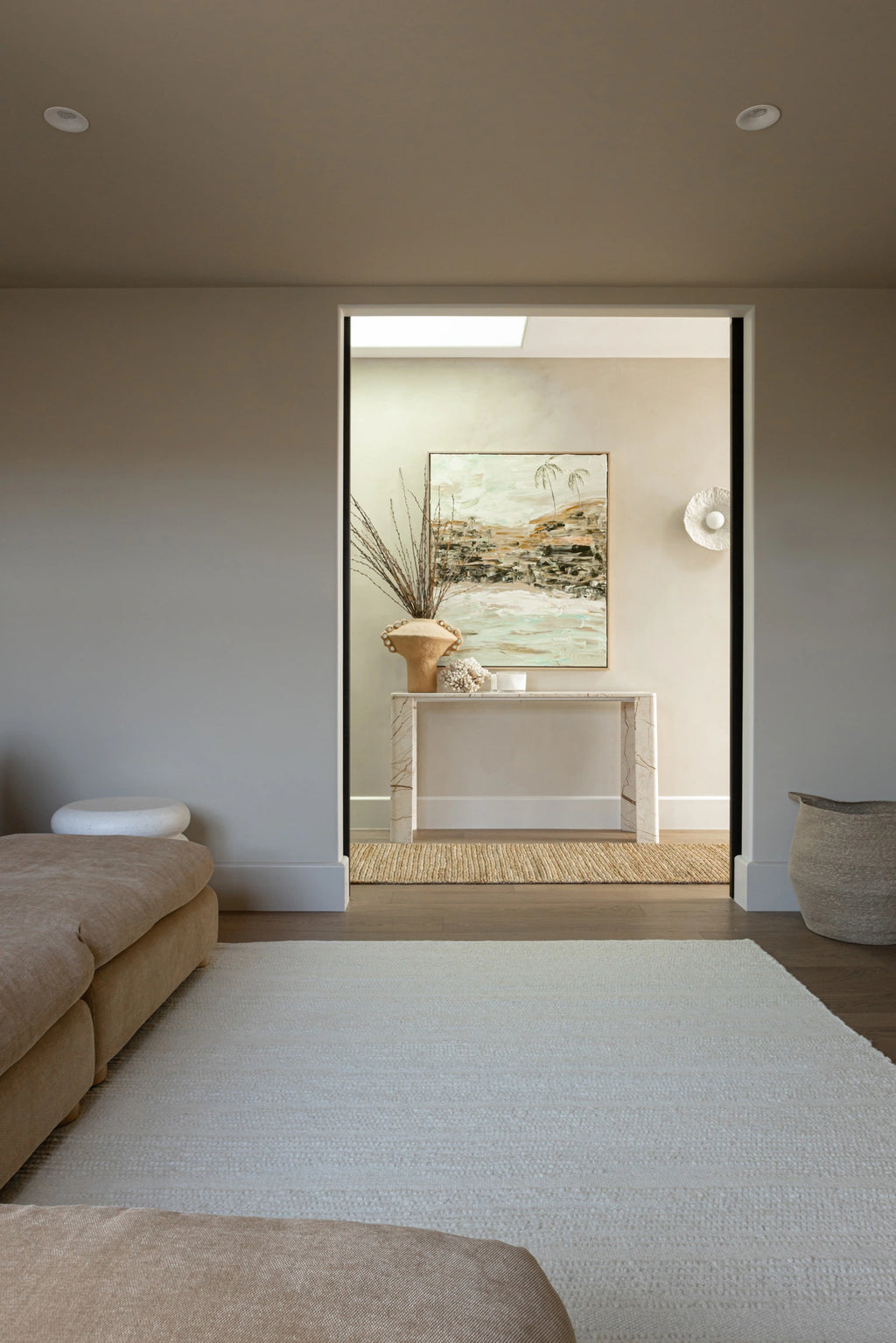 Elk Undyed Wool Rug in Natural White