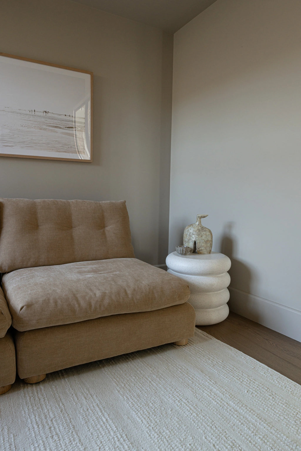 Elk Undyed Wool Rug in Natural White