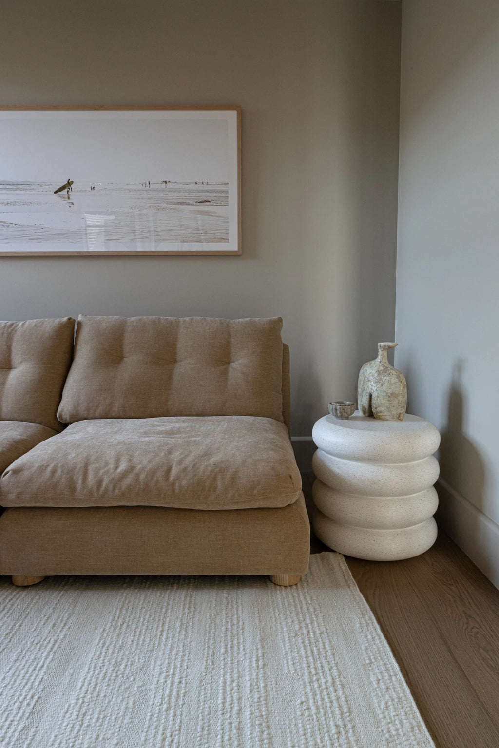 Elk Undyed Wool Rug in Natural White