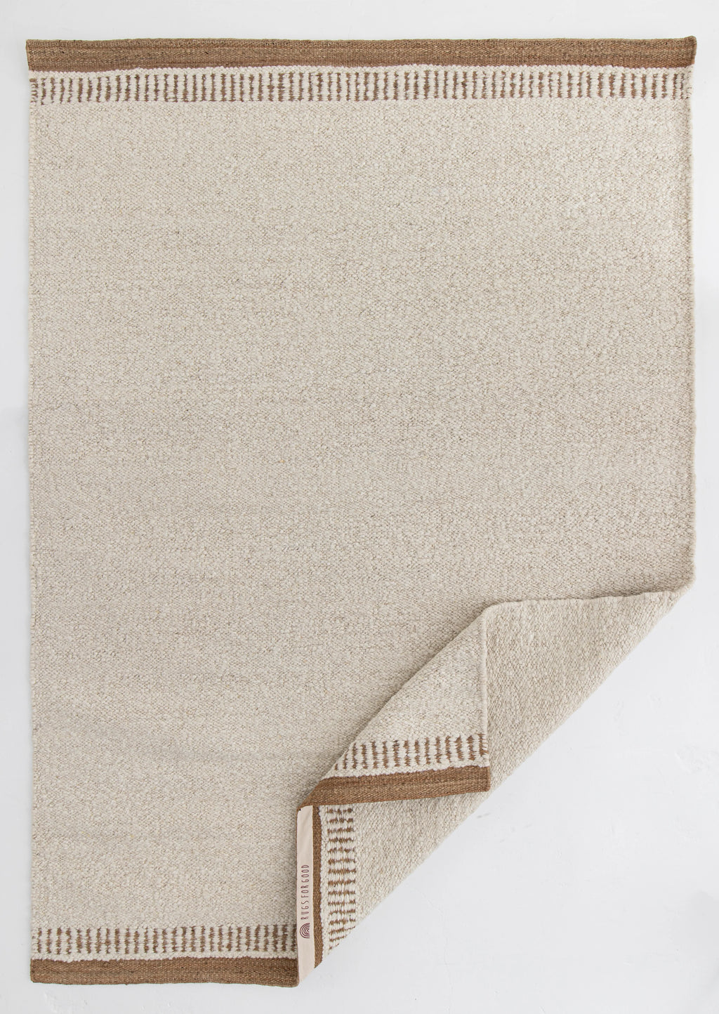 Sample of Ojai Wool & Jute Rug in Ivory