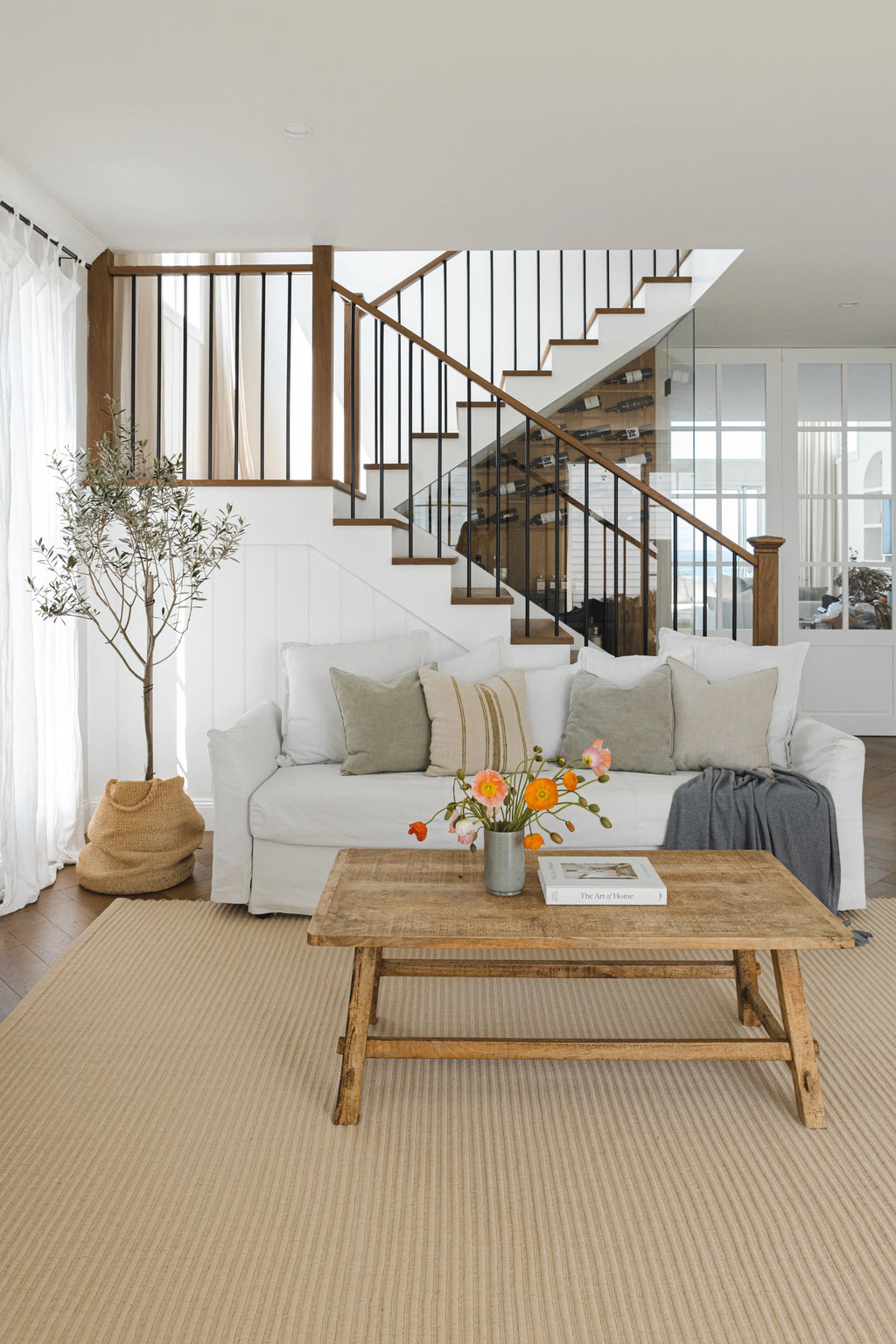 Sample of Mendocino Wool & Jute Rug in Latte
