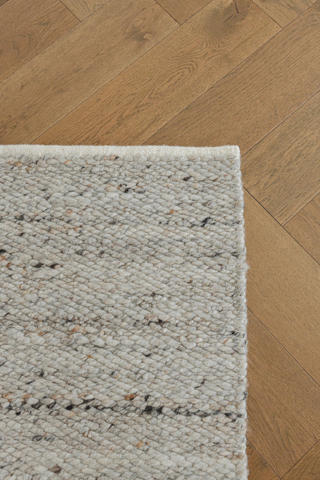 Sample of Portland Wool Rug in Smoke