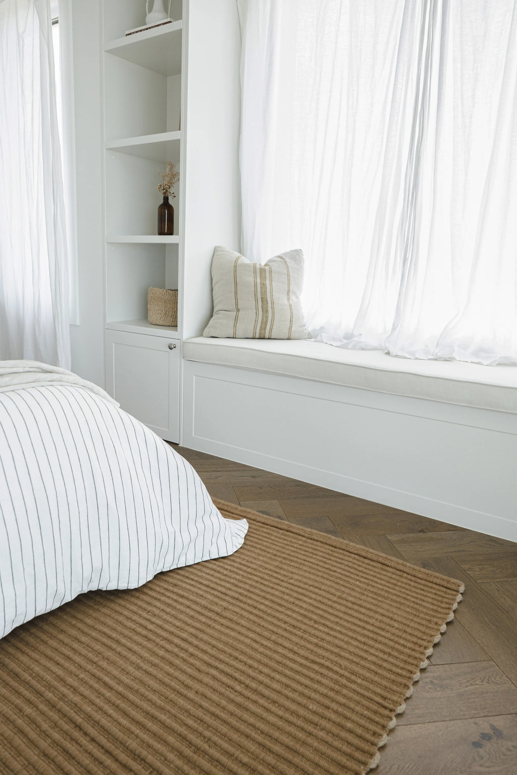 Sample of Mendocino Wool & Jute Rug in Clay