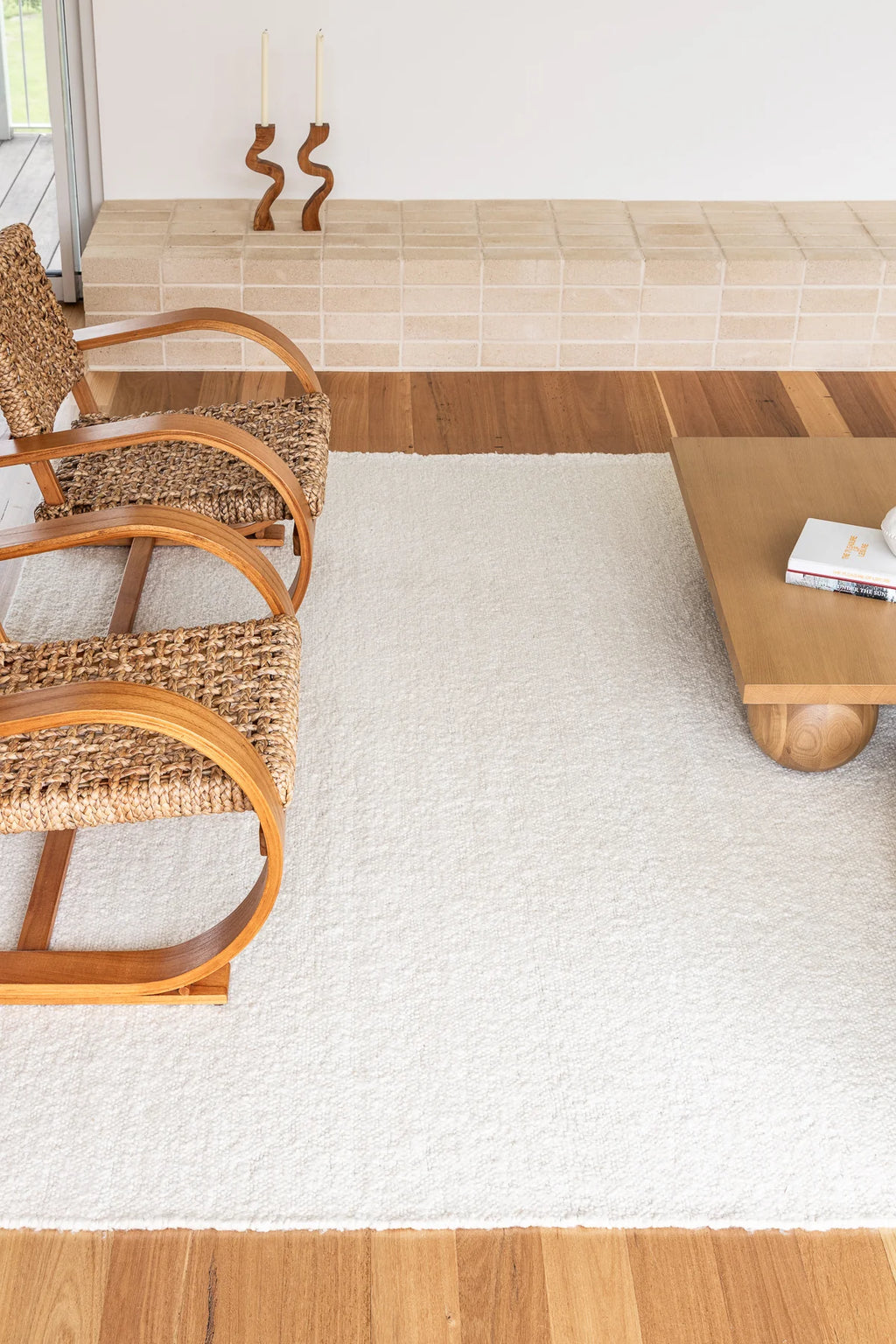 Sedona New Zealand Wool Rug in Chalk
