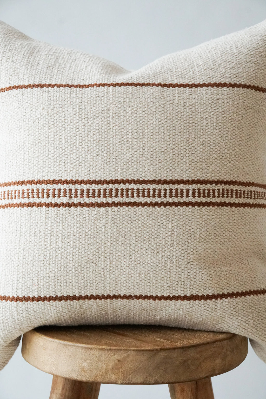 Sierra Striped Cushion in Terracotta