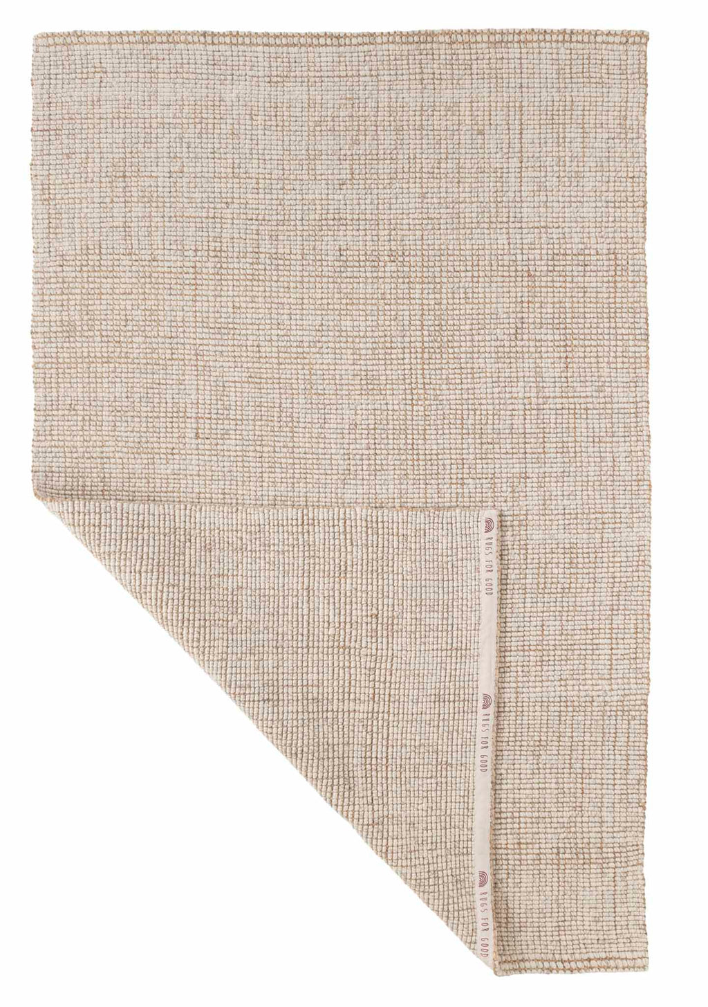 Sample of Alskar Handwoven Wool and Jute Rug in Wheat